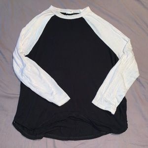 Black and white skater shirt